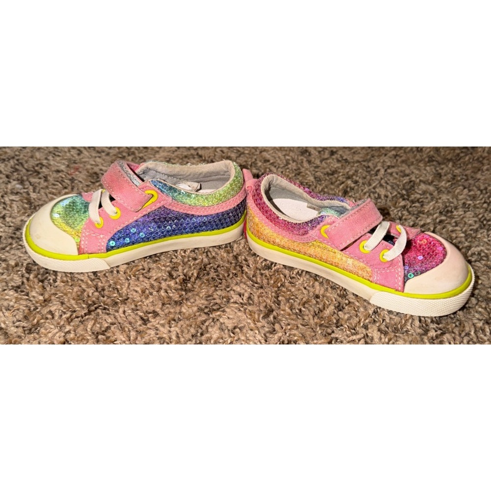 See Kai Run- Kristin Rainbow Sequin Sneakers-Size 6 - Picture 6 of 7